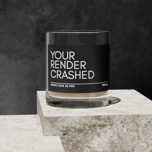 Your Render Crashed Relaxation Candle